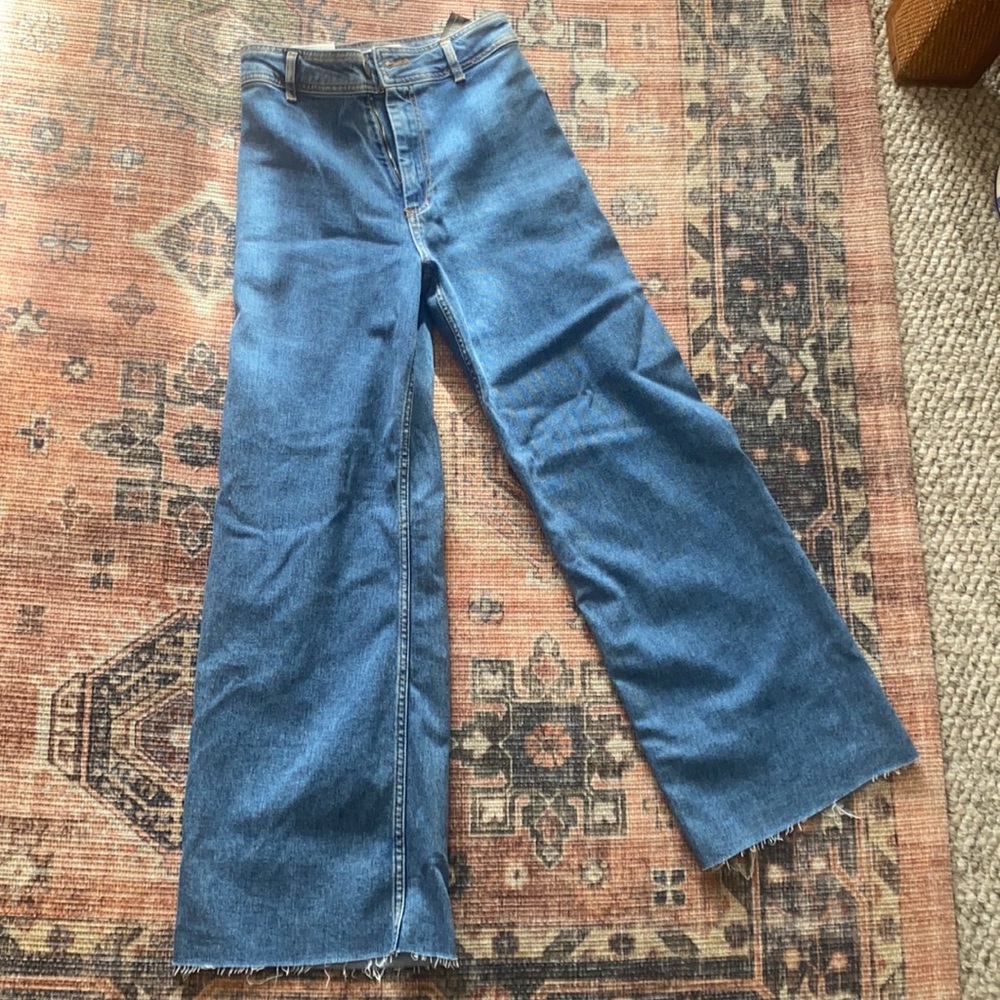 Zara wide leg, high waisted jeans